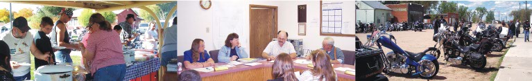 City Picnic - Board Meeting - Motorcycles on Main Street